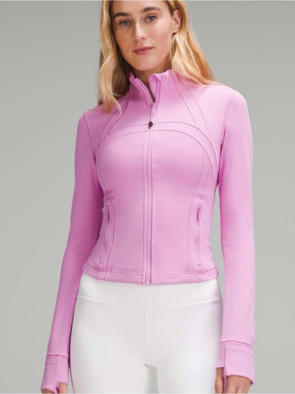 Lululemon Define Cropped Jacket Nulu - Pink (Dahlia Mauve / Rose Blush) Size: 12